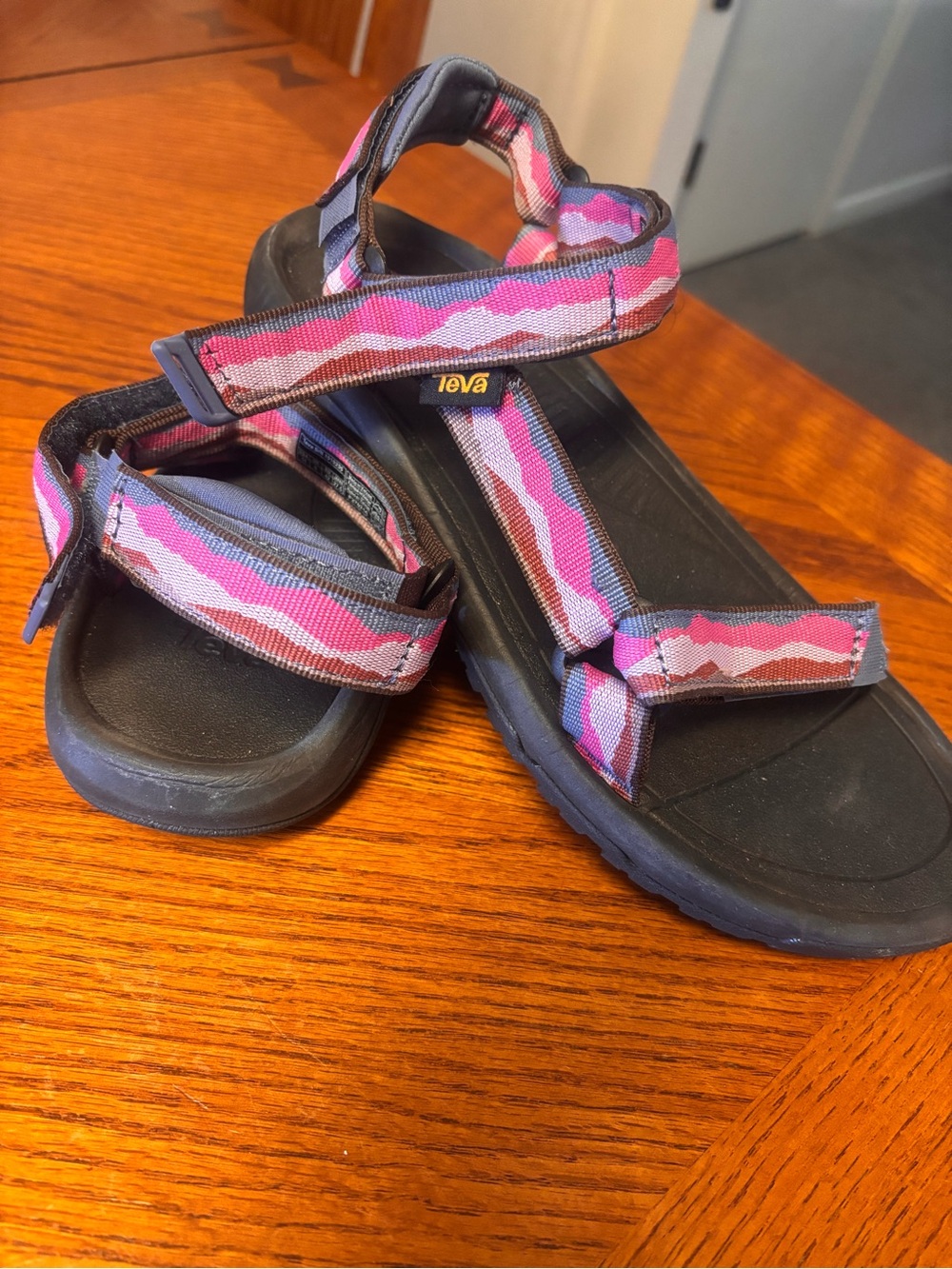 Teva  Pink and Purple Patterned Sport Sandals